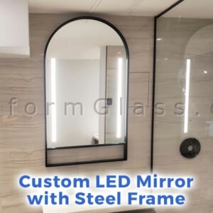 Custom LED Mirror with Metal Frame