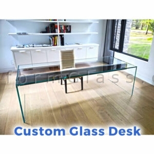 Custom Glass and Metal Desk