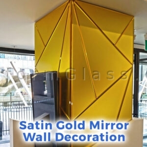 Satin Gold Mirror Wall Cladding