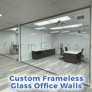 Custom Frameless Office Wall