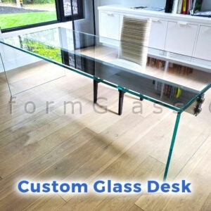 Custom Office Glass and Metal Desk